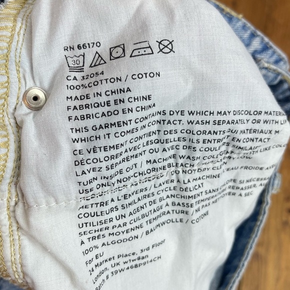 Urban outfitters BDG super high rise cheeky jeans shorts size 29 - Picture 5 of 8